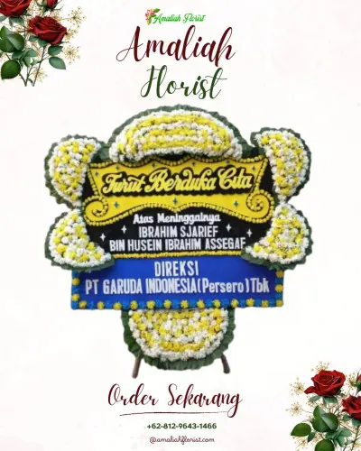 Papan Bunga Duka di Sutamaja